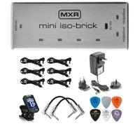 Tonebird MXR M239 Mini Iso-Brick 9v,18v Effects Pedal Power Supply with Bundle Including Dunlop ECB004 18-volt Adapter, True Tune Tuner, Patch Cables and Dunlop Picks