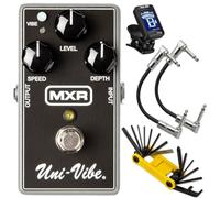 Tonebird MXR M68 Uni-Vibe Chorus Vibrato Electric Guitar Effects Pedal with Bundle Including Groovetech Guitar Multi Tool, 2 Patch Cables and True Tune Chromatic Tuner