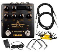 Tonebird NUX Optima Air Dual-Switch Acoustic Guitar Simulator with Preamp, EQ, Reverb and IR Capture NAI-5 Verdugo Series Effects Pedal with Cable, 1500 mA Power Supply, Tool, Bundle NAI5
