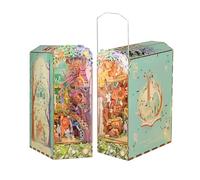 Tonecheer Book Nook Kit,DIY 3D Wooden Puzzle for Adults (Dorothy's Journey)