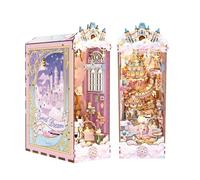 Tonecheer Book Nook Kit,DIY 3D Wooden Puzzle,Gift for Adults (Sweet Dream)
