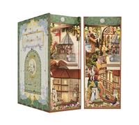 Tonecheer x British Library DIY Book Nook Kit, Shakespeare 3D Wooden Puzzle for Adults, Miniature House Kit Booknook Bookshelf Insert Decor with LED Lights Craft Gifts (Shakespeare's Verse)