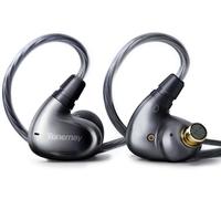 TONEMAY Ambition In-Ear Wired Earbuds,HiFi Gaming Earbuds,IEM Wired Headphones, In Ear Monitor Earphones with Mic, 4N OFC Detachable Cable, Zinc Alloy Surface, Black