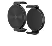 TONEOF Magnetic Phone Clamp, Phone Mount Adapter for Magsafe Car Phone Holder, Aluminum No Magnetic Case&Rings Needed, Enhanced Suction&Magnetic, for All Phones/Magnetic Tripod/Magnet Mounts-Black