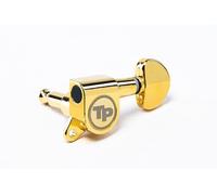 Tonepros GKS60K G Tuner with 18:1 Gear Ratio and "Small Kidney" Style Button - Guitar Machine Heads, 6-In-Line - Gold