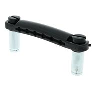 TonePros T1ZS B - Standard Tailpiece (Locking Stop Bar) - Black