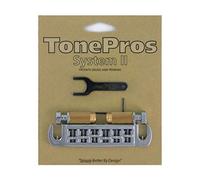 TonePros Wraparound "G" Style Guitar Chrome Bridge Set AVT2G-C