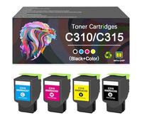 Toner Cartridge 006R04356 006R04357 006R04358 006R04359 Works for Xerox C310 C315 C310DNI C310DNIM C315DNI Series Monochrome Laser Printer (BYMC 4 pcs)