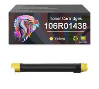 Toner Cartridge 106R01436 106R01437 106R01438 106R01439 Works for Xerox Phaser 7500 7500DN Series Monochrome Laser Printer, Yields Up to 19,800 Pages (Yellow)