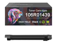 Toner Cartridge 106R01436 106R01437 106R01438 106R01439 Works for Xerox Phaser 7500 7500DN Series Monochrome Laser Printer, Yields Up to 19,800 Pages (Black)