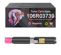 Toner Cartridge 106R03737 106R03738 106R03739 106R03740 Works for Xerox DocuWide 2055 3030 2050 3035 6050 6035 6055 6204 6279 Series Monochrome Laser Printer, Reliability Longevity (Magenta)