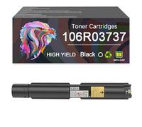 Toner Cartridge 106R03737 106R03738 106R03739 106R03740 Works for Xerox DocuWide 2055 3030 2050 3035 6050 6035 6055 6204 6279 Series Monochrome Laser Printer, Reliability Longevity (Black)