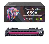 Toner Cartridge 659A W2010A W2011A W2012A W2013A Works for HP Enterprise M856dn M856x MFP M776dn M776z Series Monochrome Laser Printer, Yields Up to 16,000 Pages，Reliability Longevity (Magenta)