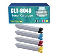Toner Cartridge CLT-C804S CLT-K804S CLT-M804S CLT-Y804S Works for Samsung X3220NR X3280NR Series Monochrome Laser Printer, Yields Up to 20,000 Pages，Reliability Longevity (BYMC 4 pcs)