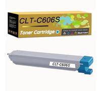 Toner Cartridge CLT-K606S CLT-M606S CLT-Y606S CLT-C606S Works for Samsung MultiXpress CLX-9250ND CLX-9252NA CLX-9350ND CLX-9352NA Series Monochrome Laser Printer (Cyan)
