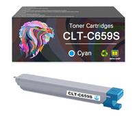 Toner Cartridge CLT-K659S CLT-C659S CLT-M659S CLT-Y659S Works for Samsung MultiXpress CLX-8640ND CLX-8650ND Series Monochrome Laser Printer, Yields Up to 20,000 Pages (Cyan)