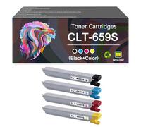 Toner Cartridge CLT-K659S CLT-C659S CLT-M659S CLT-Y659S Works for Samsung MultiXpress CLX-8640ND CLX-8650ND Series Monochrome Laser Printer, Yields Up to 20,000 Pages (BYMC 4 pcs)