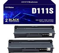 Toner Cartridge Replacement Compatible for Samsung MLT-D111S D111L for Xpress M2026W M2026 M2070W M2070 M2070FW M2020 M2020W M2022 M2022W (Black, 2 Pack)