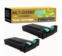 Toner Cartridge SV112A MLT-D358S Works for Samsung MultiXpress M4370LX M5370LX Series Monochrome Laser Printer, Yields Up to 15,000 Pages，Reliability Longevity (Black×2)