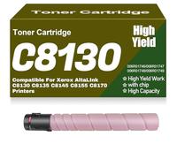 Toner Cartridges C8130 C8135 006R01746 006R01747 006R01748 006R01749 Toner High Yield High Capacity Compatible for Xerox AltaLInk C8130 C8135 C8145 C8155 C8170 Printers,C8130-Magenta
