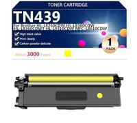 Toner Cartridges Compatible TN439 for Brother HL-L8260CDW HL-L8360CDW HL-L8360CDWT HL-L9310CDW MFC-L8610CDW Printers, High Estimated Yield 3000 Pages,Yellow