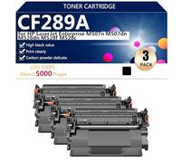 Toner Cartridges Replacement CF289A for HP LaserJet Enterprise M507n M507dn M528dn M528f M528c Printers, High Yield 5000 Pages,3*Black
