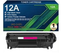 Toner Cartridges Replacement For HP 12A Q2612A | Compatible For HP Laserjet | 1020 1022 1012 1010 1015 1018 1022n 1022NW 3015 3030 3020 3050 3052 3055 M1319F M1319 M1005 Printers,Black-1 Pack