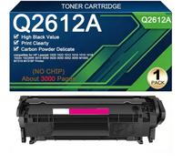 Toner Cartridges Replacement For HP 12A Q2612A | Compatible For HP Laserjet | 1020 1022 1012 1010 1015 1018 1022n 1022NW 3015 3030 3020 3050 3052 3055 M1005 M1319 M1319F Printers,Black-1 Pack