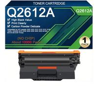 Toner Cartridges Replacement For HP 12A Q2612A | Compatible For HP Laserjet | 1022n 1022NW 1012 1010 1015 1018 M1005 M1319 M1319F 3015 3030 1020 1022 Printers 3020 3050 3052 3055,Black-1 Pack
