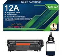 Toner Cartridges Replacement For HP 12A Q2612A | Compatible For HP Laserjet | 3052 3055 1022n 1022NW 1015 1018 1012 1010 M1005 M1319 M1319F 3020 3050 3015 3030 1020 1022 Printers,Black-1 Pack