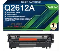 Toner Cartridges Replacement For HP Q2612A 12A | Compatible For HP Laserjet | 1012 1010 3052 3055 1015 1018 M1319 M1319F M1005 1020 1022 1022n 1022NW 3020 3050 3015 3030 Printers,Black-1 Pack