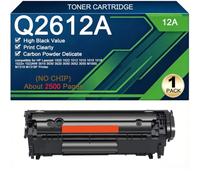 Toner Cartridges Replacement For HP Q2612A 12A | Compatible For HP Laserjet | 3020 3050 3015 3030 3052 3055 M1319 M1319F 1022n 1022NW 1015 1018 M1005 1012 1010 1020 1022 Printers,Black-1 Pack