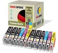 TONER EXPERTE 12 XL Compatible PGI-580XXL CLI-581XXL PGI-580 CLI-581 XXL Premium Ink Cartridges for Pixma TS6150 TS6151 TS6250 TS6351 TS705 TR7550 TS8150 TS8151 TS8152 TS8250 TS8351
