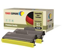 TONER EXPERTE 2-Pack Compatible with TN2110 TN2120 Premium Toner Cartridges for Brother DCP-7030, DCP-7040, DCP-7045N, HL-2140, HL-2150, HL-2170, HL-2170W, MFC-7320, MFC-7340, MFC-7440N, MFC-7840W