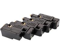 TONER EXPERTE® 4 Toner Cartridges compatible for Dell 1250c 1350cn 1350cnw 1355cn 1355cnw C1760nw C1765nf C1765nfw C17XX 593-11016 593-11021 593-11018 593-11019 (2000 & 1400 Pages)