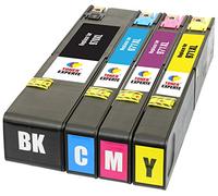 TONER EXPERTE® 4 XL (1 SET) Compatible Ink Cartridges Replacement for 970XL 971XL 970 971 XL OfficeJet Pro X576dw X551dw X476dw X451dw CN625AE CN626AE CN627AE CN628AE | High Capacity