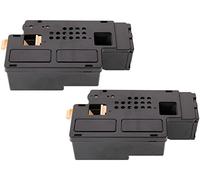 TONER EXPERTE® 593-11016 Pack of 2 Black Toner Cartridges compatible for Dell 1250c 1350cn 1350cnw 1355cn 1355cnw C1760nw C1765nf C1765nfw C17XX (2000 Pages)