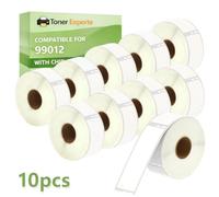 TONER EXPERTE 99012 Address Labels with Chip, 36 x 89 mm, Compatible with DYMO LabelWriter and Seiko SLP Printers, 260 Labels/Roll, 10 Rolls