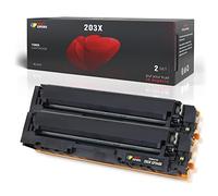 TONER EXPERTE Compatible HP 203X 203A Black Toner Cartridge Replacement for CF540X CF540A for Color Laserjet Pro MFP M281fdw M281fdn M280nw M254dw M254nw Printer 2-Pack