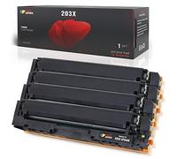 TONER EXPERTE Compatible HP 203X 203A Toner Cartridge Replacement for CF540X CF540A for Color Laserjet Pro MFP M281fdw M281fdn M280nw M254dw M254nw Printer 4-Pack