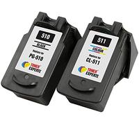 TONER EXPERTE PG510 PG-510 CL511 CL-511 Set of 2 XL Compatible Ink Cartridges for Pixma MP230 MP240 MP250 MP260 MP270 MP280 iP2700 MP480 MP490 MP495 MX320 MX350 | High Capacity