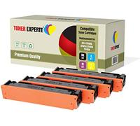 TONER EXPERTE Set of 4 Compatible with 201X 201A CF400X CF401X CF402X CF403X Premium Toner Cartridges Replacement for Color LaserJet Pro MFP M277dw M277n M274n M252dw M252n