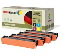 TONER EXPERTE Set of 4 Compatible with 201X CF400X CF401X CF402X CF403X Premium Toner Cartridges Replacement for Color LaserJet Pro M252dw, M252n, MFP M274n, MFP M277dw, MFP M277n
