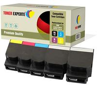 TONER EXPERTE Set of 5 Compatible Premium Toner Cartridges for Lexmark C540n, C543dn, C544dn, C544dtn, C544dw, C544n, C546dtn, X543dn, X544dn, X544dtn, X544dw, X544n, X546dtn