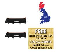 3 x Black Compatible Toner Cartridge TN660 Fits Brother HL-L2360DW Printer