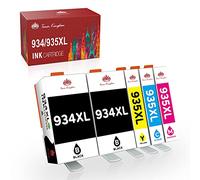 Toner Kingdom 934XL 935XL Ink Cartridges Replacement Compatible for HP Officejet Pro 6230 6830 6820 6812 6815 6835 6810 (Black Cyan Magenta Yellow, 5 Pack)