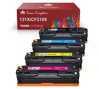Toner Kingdom Compatible Toner Cartridge for HP 131X CF210X CF210A 131A for HP LaserJet Pro 200 Color M251n M251nw M276nw,128A CF320A CM1415FNW CP1525N,125A CB540A CP1515n CP1215