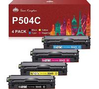 Toner Kingdom P504C Toner Compatible for Samsung CLT-P504C CLT-K504S for Xpress C1810W C1860FW CLP-415N CLP-415NW CLX-4195FN CLX-4195FW CLX-4195N (K504S C504S M504S Y504S, 4-Pack)