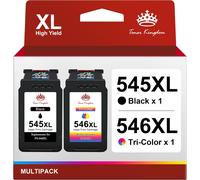 Toner Kingdom PG-545XL CL-546XL Replacement for Canon 545 546 Ink Cartridges 545