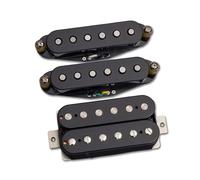 Tonerider Apex Plus HSS Set, Hum-Cancelling Pickups, Black Covers, Left-Handed, Hot, Perfect For Rock And Metal, Noiseless, 5-Year Warranty